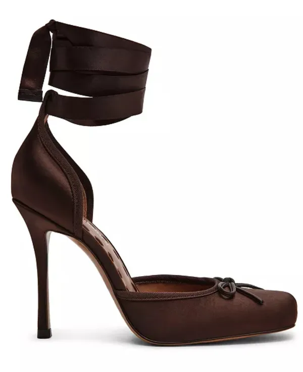 Steve Madden Women's Larina Lace-Up High-Heel Ballet Pumps - Image 2