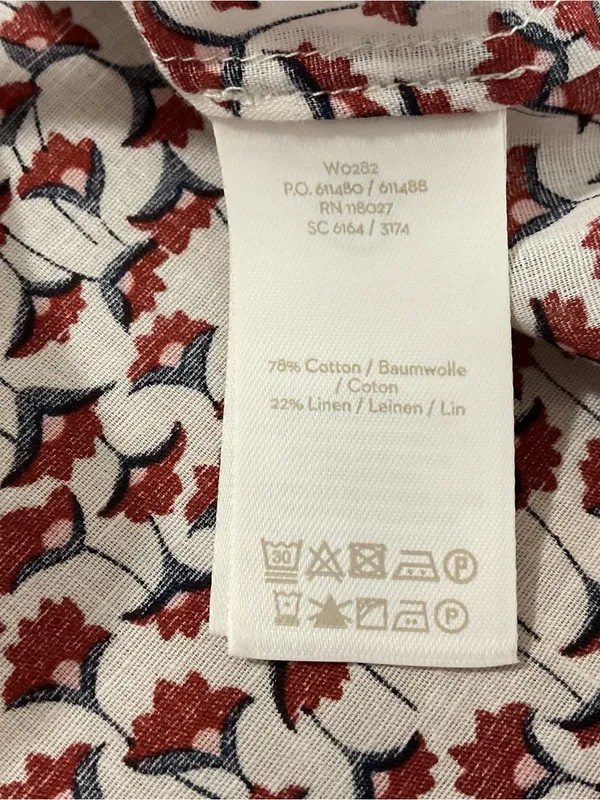 Boden Esme Floral Button Up Blouse Womens Size 16 - Image 5