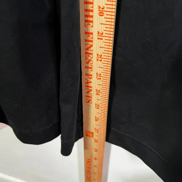 Uniqlo Wide Leg‎ Twill Pants Women's Minimalist Quiet Luxury Black XS - Image 7
