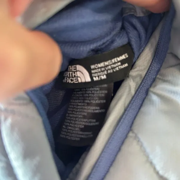 The North Face blue gray mossbud swirl reversible jacket top women’s M - Image 5