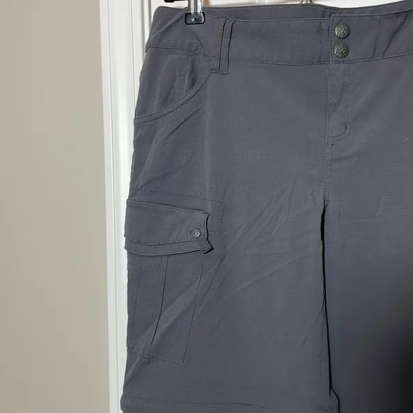 PRANA SAGE CONVERTIBLE PANT Womens size 10 gray‎ - Image 3