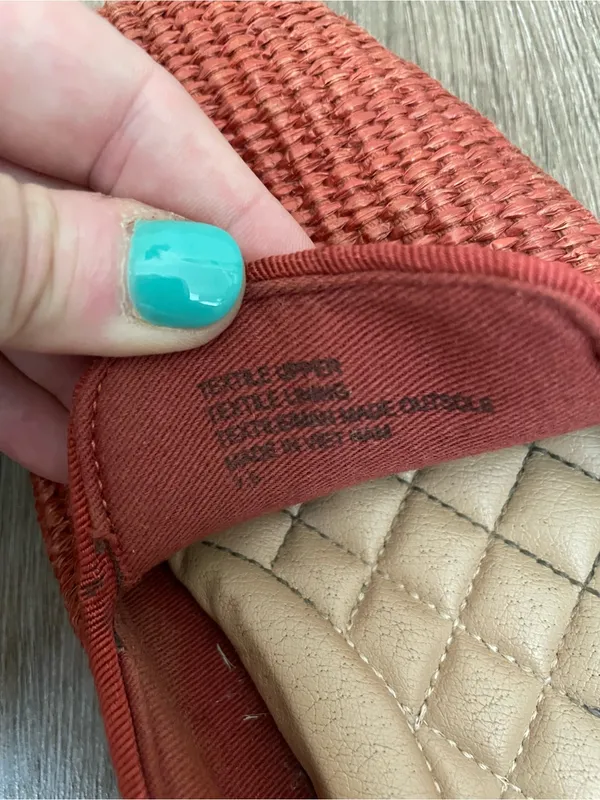 Birdies The Starling Raffia Loafer Flats Size 7.5 Red Rust Orange Slip On Shoes - Image 6