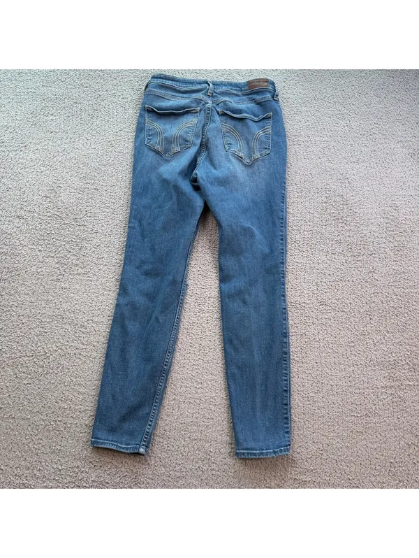 Hollister Women’s Ultra High-Rise Super Skinny Distressed Jeans 11R 30x28 - Image 2