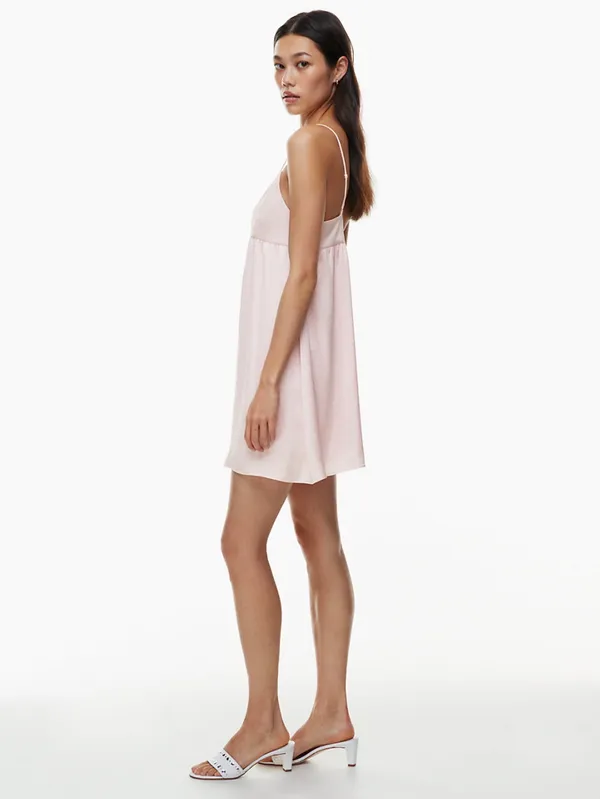 Aritzia Wilfred Lover Satin Mini Dress in Ice Lavender - Image 2