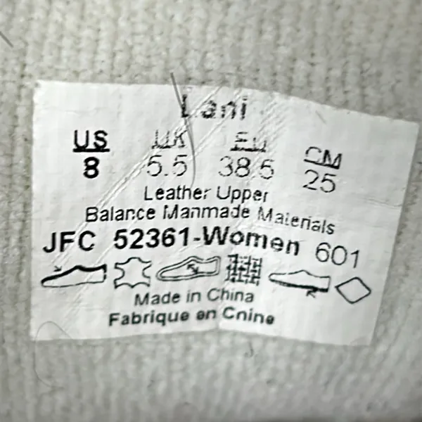 Vans “Lani” size 8 leather vintage white black - Image 11