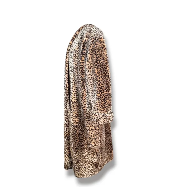 Vintage Monterey Fashions Leopard Faux Fur Long Coat Animal Print Statement - Image 3