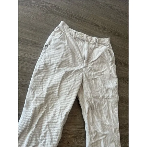 Levi’s Premium Math Club Flare Corduroy Pants Womens Size 29 Cream Y2K Boho - Image 5