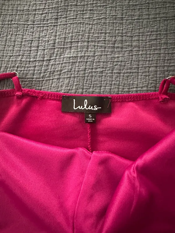 Lulus Magenta Bodycon Midi Dress - Image 4