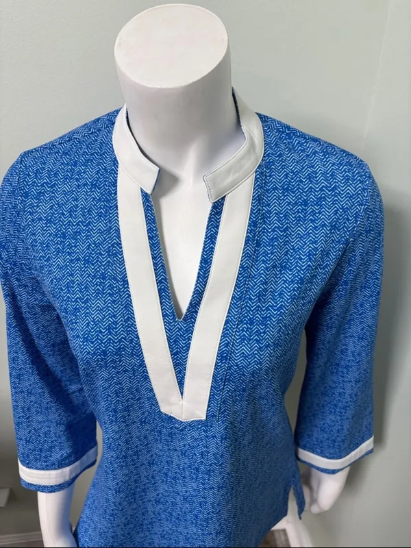 Peter Millar | Lisa Herringbone Tunic SPF 50 Small - Image 3
