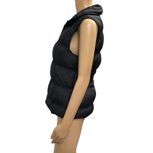 Tommy Hilfiger Black Down and Feather Puffer Full Zip Vest with pockets Small - Image 4