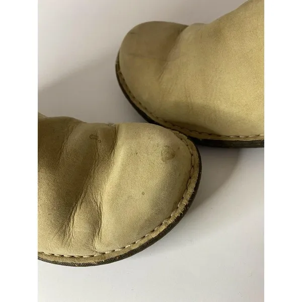 UGG Braided Size 5 Knee-High Riding Boots Suede Sheepskin Shearling Tan EUC - Image 6
