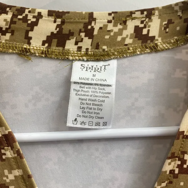 Spirit Halloween Woman’s Army Miltary Romper Costume Size M - Image 3