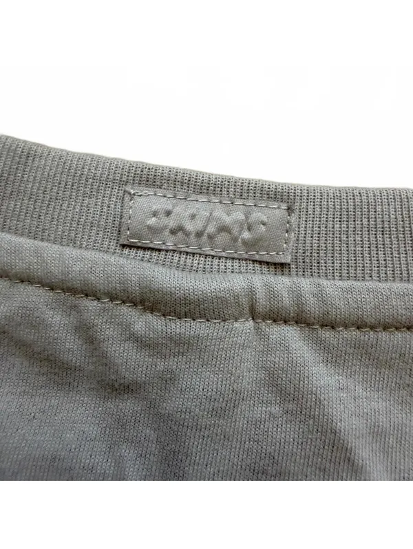 Skims Relaxed Long Sleeve T-Shirt Crewneck Shirt Top Cotton Tan Women's Size XL - Image 4