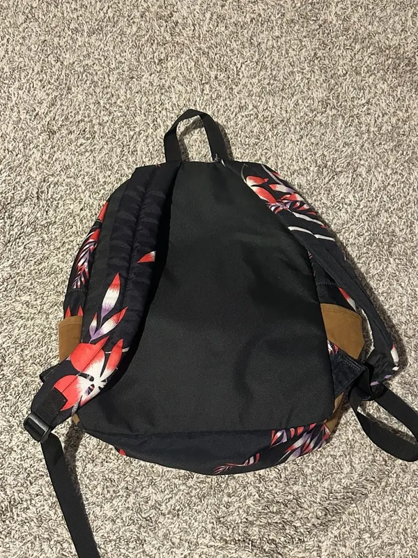 Roxy Carribean Medium 18L Backpack Auburn Savana Floral School Book Bag - Image 2