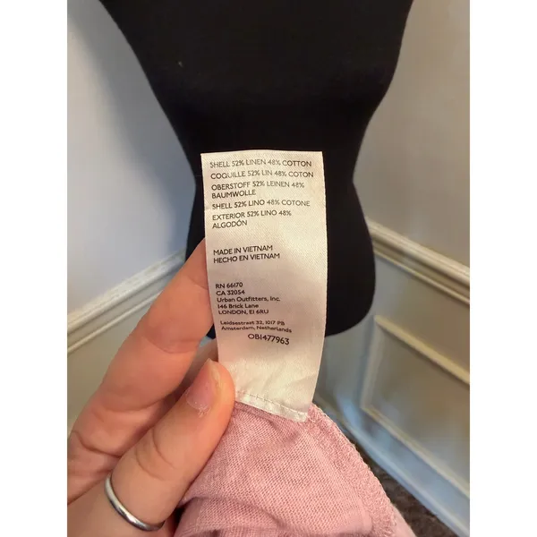 Anthropologie Pilcro Sustainable Scoop Neck Henley Top Slub Knit Linen Blend - Image 7