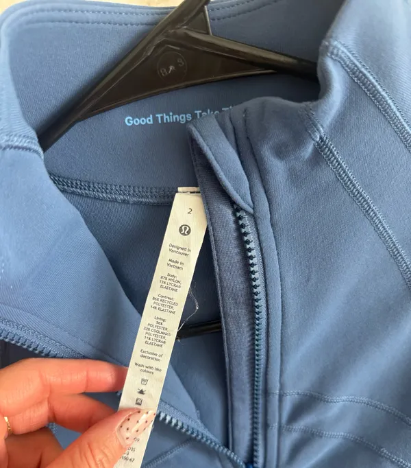 lululemon athletica Women's Slate Blue Utility Zip Jacket - Image 7