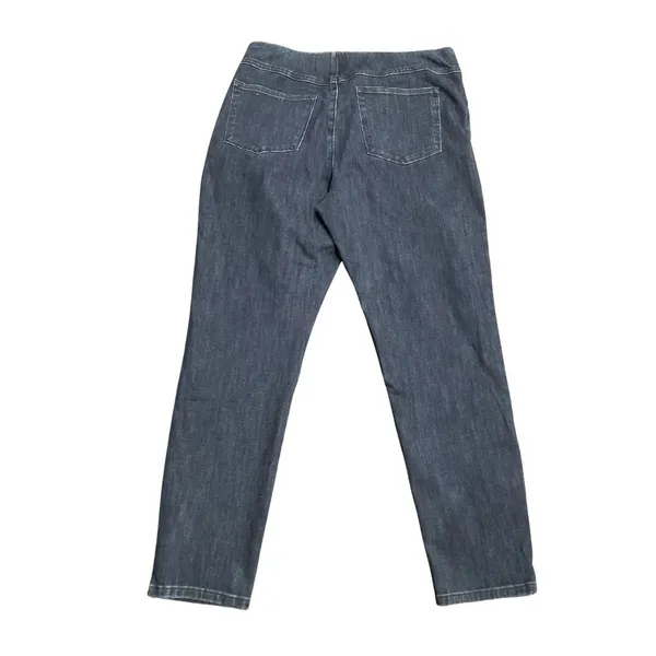Soft Surroundings Stretch Pull On Elastic Waist Denim Jeans Pants Large Casual - Image 2