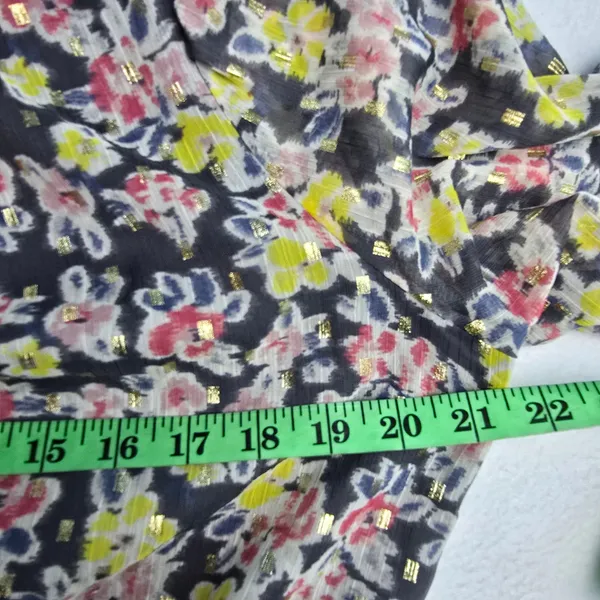 LOFT NWT Floral Print Long Sleeve Ruffle‎ Hem Dress Large Tall - Image 9