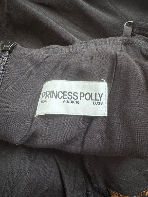 Princess Polly Black Mini Dress - Image 3