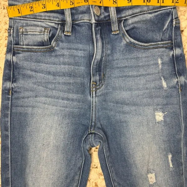 Kancan Women's Blue Distressed Jeans. #17 - Image 4