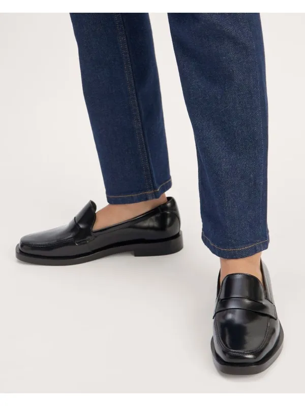 Everlane The Penny Loafer in Black Leather 7 New with box Womens Oxfords - Image 13