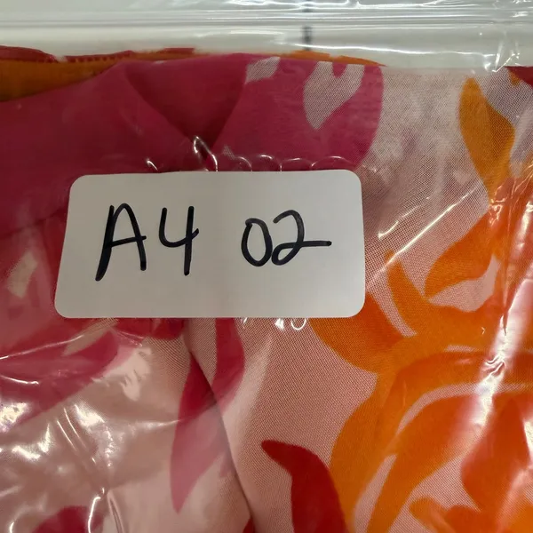 Cato 18W 20W Maxi Skirt Pink Orange Floral Burst Tropical Boho Flowy Beach Airy - Image 10