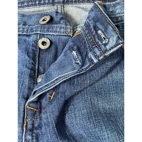 VTG Ralph Lauren No. 67 Jeans 8/29 Low Rise Button Fly Y2K Flare Leg Grunge - Image 7