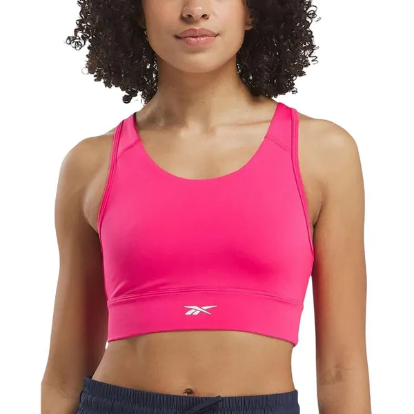 Reebok Womens Id Train High Support Bra 100205239 Bold Pink XS - Image 5