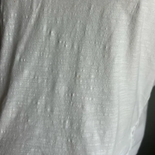 Pilcro Solid White Classic T-Shirt Flowy Lightweight Boho Oversized Size Small - Image 3