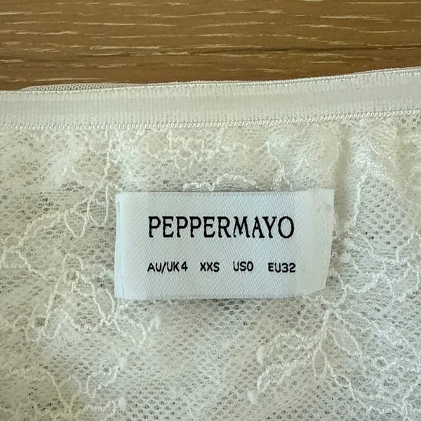 Peppermayo Ocean Road Colorblock Mini Dress Size XXS in White Green - Image 2