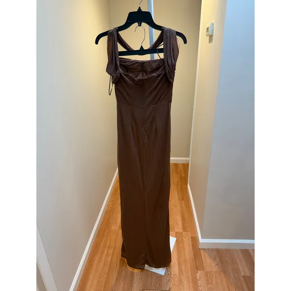 Camila Coelho Terese Maxi Gown in Brown size Small - Image 7