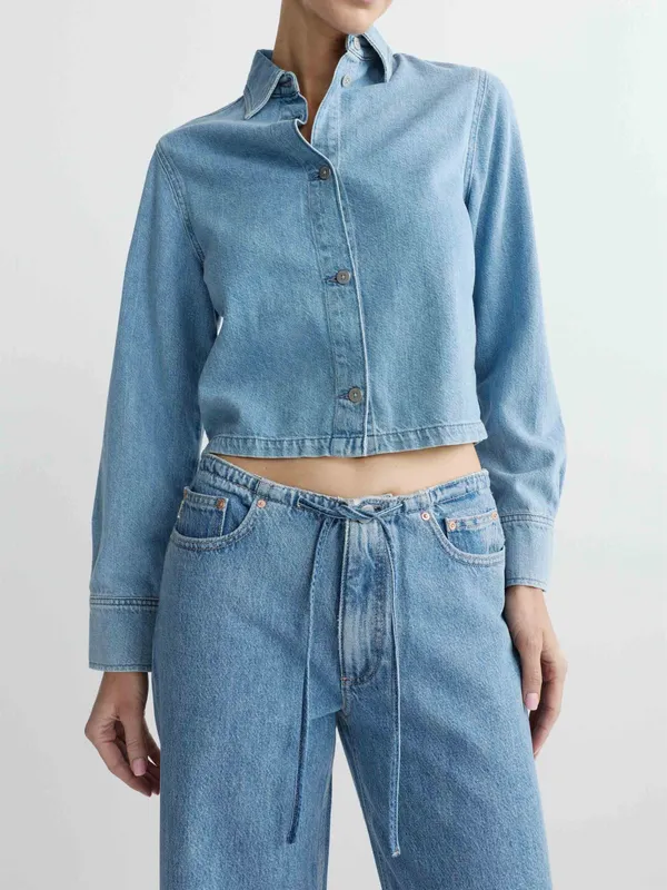DL1961 Sienna Low-Slung Wide Leg Jeans - Image 2