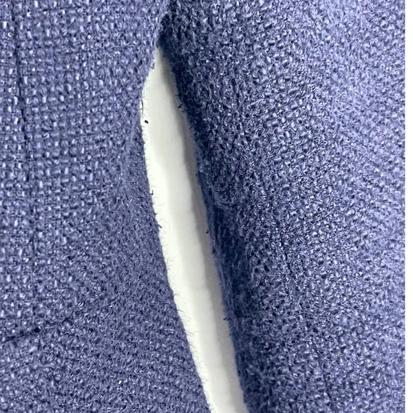 Banana Republic‎ Navy Coarse Cotton Weave Button Front Overcoat Women's XS - Image 9