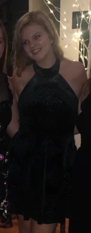 Green Velvet Dress - Image 2