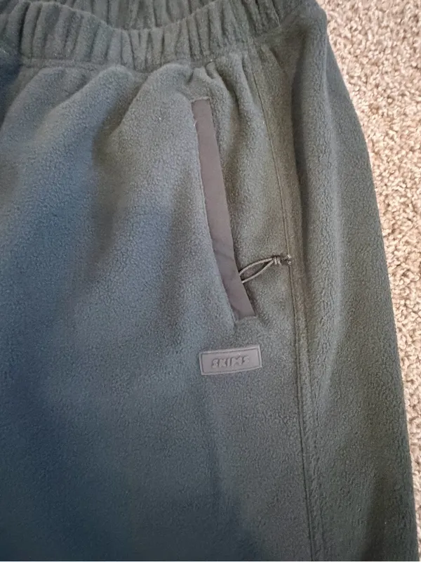 Skims fleece lounge straight leg pants sold out color size small relaxed fit NWT - Image 13