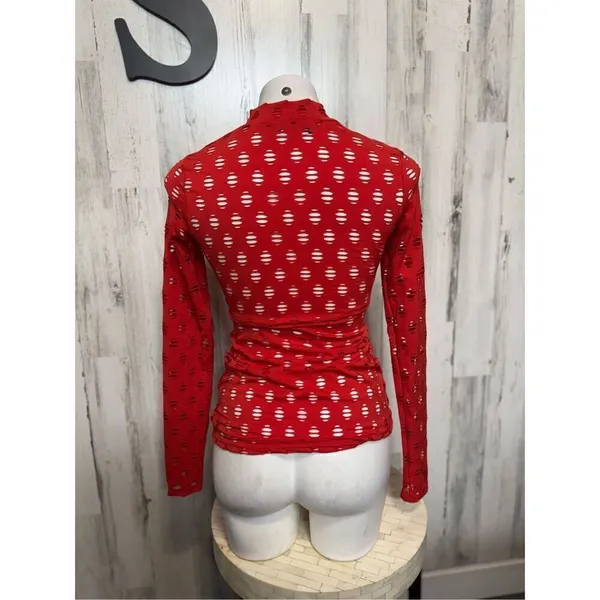 Red long sleeve top Red - Image 7