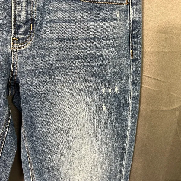 Vervet Melissa mid rise jeans raw hem size 25 straight leg Mixology - Image 5