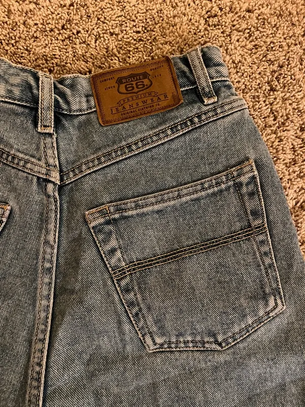 Route 66 Women’s Washed Blue Denim Shorts - Image 7