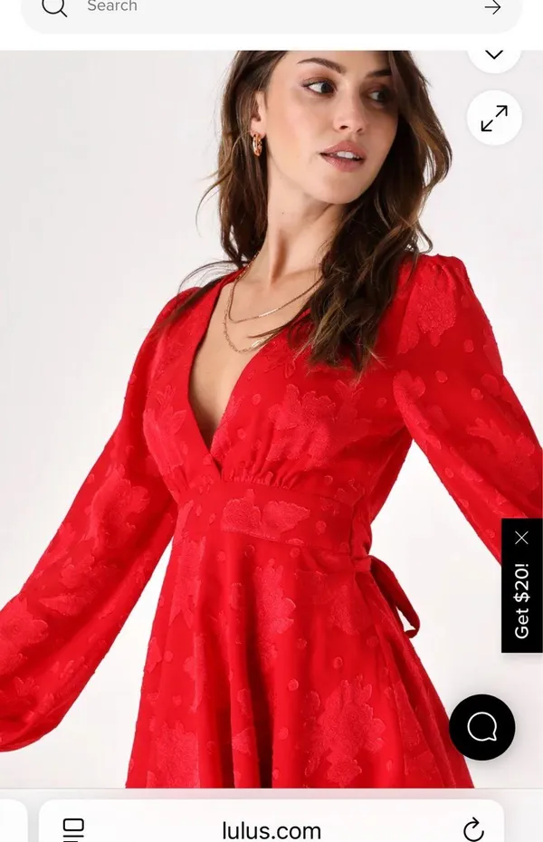 Lulus Dress Red Mini - Image 2