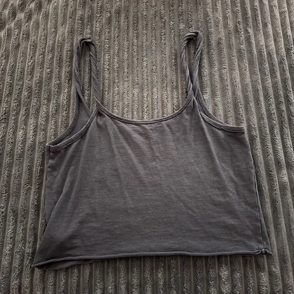 Aerie Cropped Twisted Tank Top - Image 3