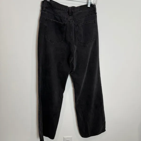 Pistola Black Crossover Denim Wide Leg Jeans - Image 6