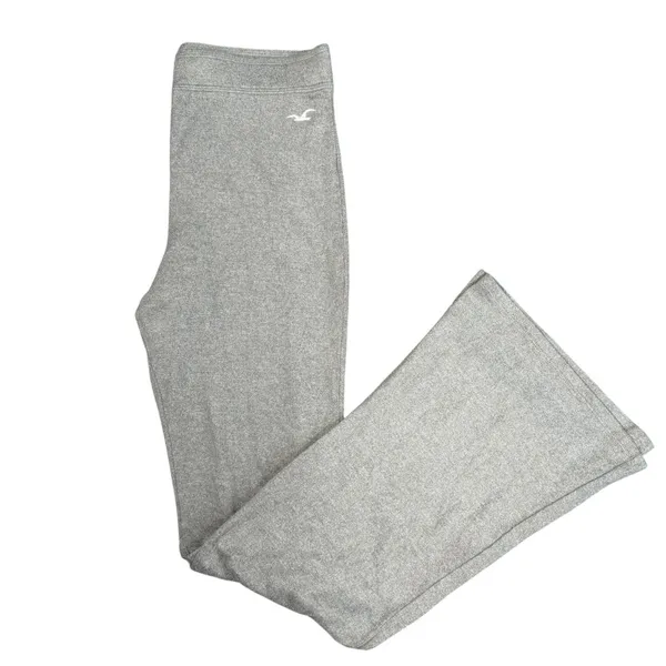 Hollister Flare Yoga Pants Womens Small Short Gray Heathered Stretch Lounge - Image 8