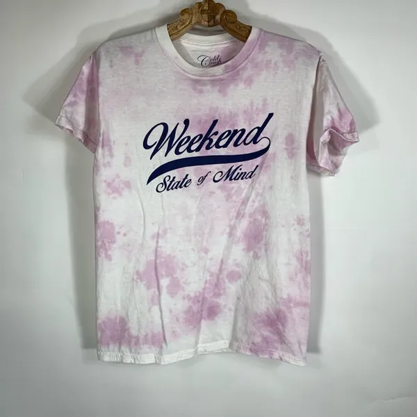Cold Crush Tie Dye Graphic Tee T Shirt Sz Medium Weekend - Image 5