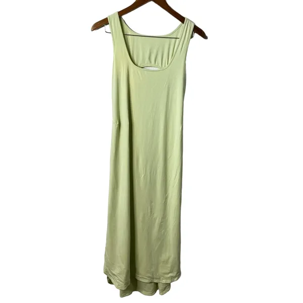 Lululemon Open Back Pima Cotton Midi Tank Dress Sleeveless Womens Size 6 - Image 3