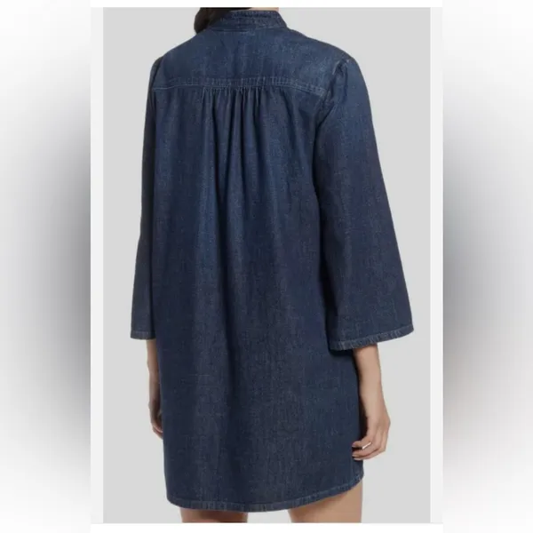 AG Denim Jean Shift Dress Bell-Sleeve Cotton Size XS NWT‎ - Image 2