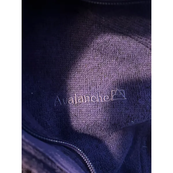 Avalanche Womens Purple Full Zip Fleece Jacket Funnel Neck Sweater Knit Size M - Image 6