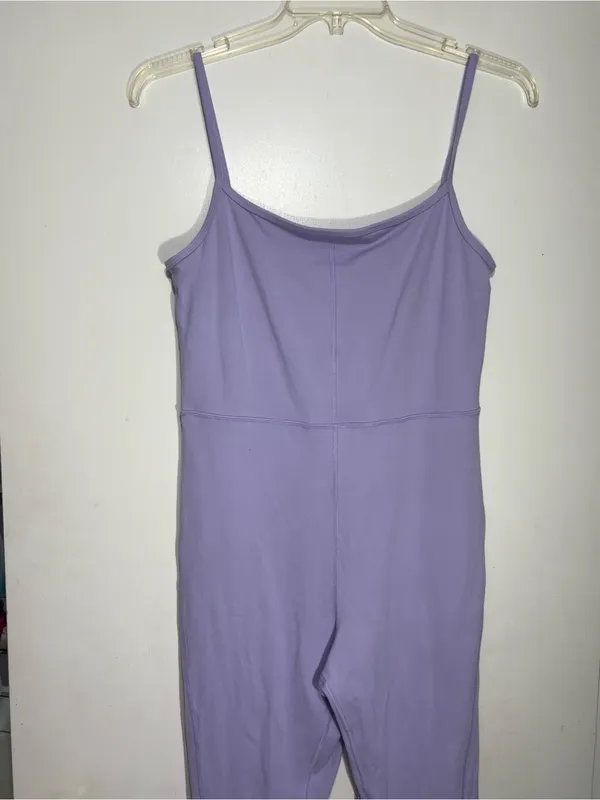 Wilfred Free Aritzia Divinity Jumpsuit Lilac Purple Spaghetti Strap Unitard XL - Image 4