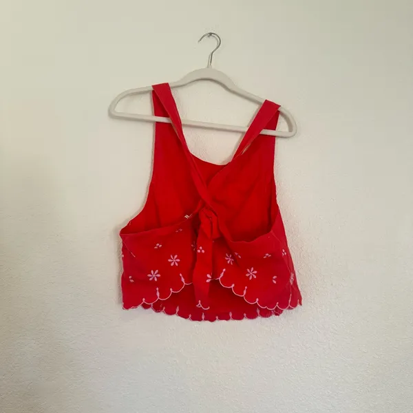 NWOT free people Kayla solid embroidered top - Image 6