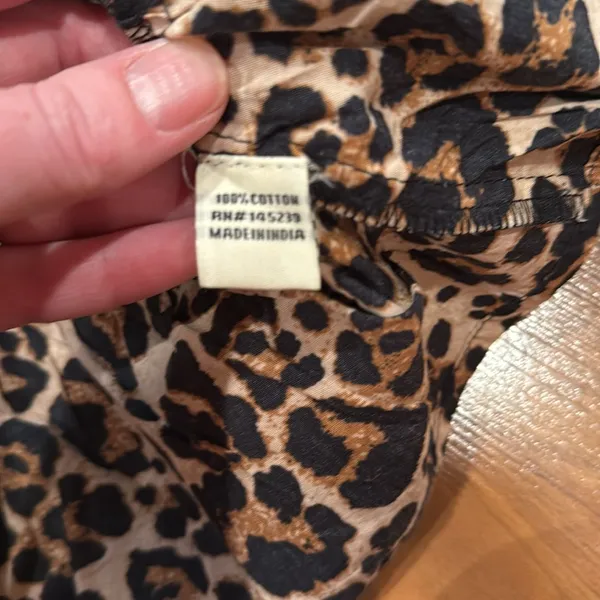 Sim &‎ Sam leopard print tie top side medium women - Image 4