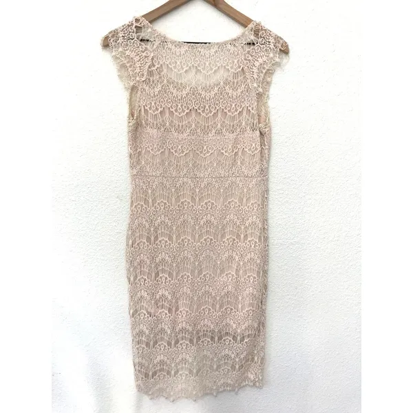Free People Intimately Delicate Romantic Softgirl Feminine Ivory Lace Slip Dress - Image 10